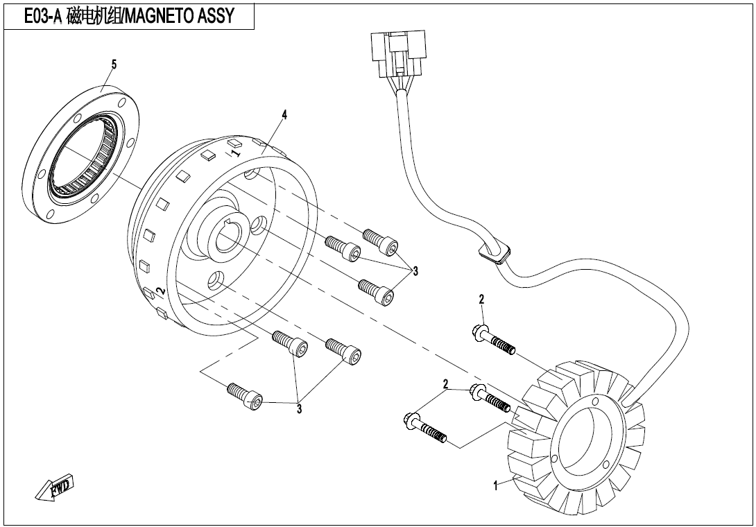 MAGNETO ASSY.(WITHOUT EPS)