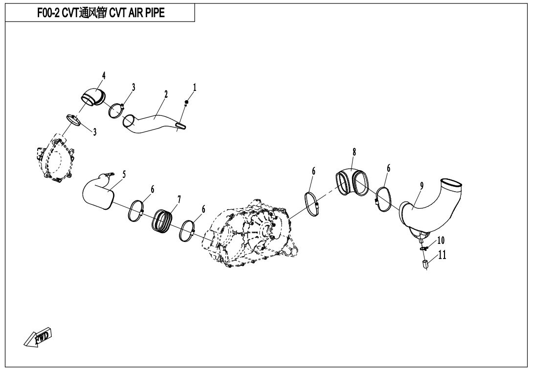 CVT AIR PIPE