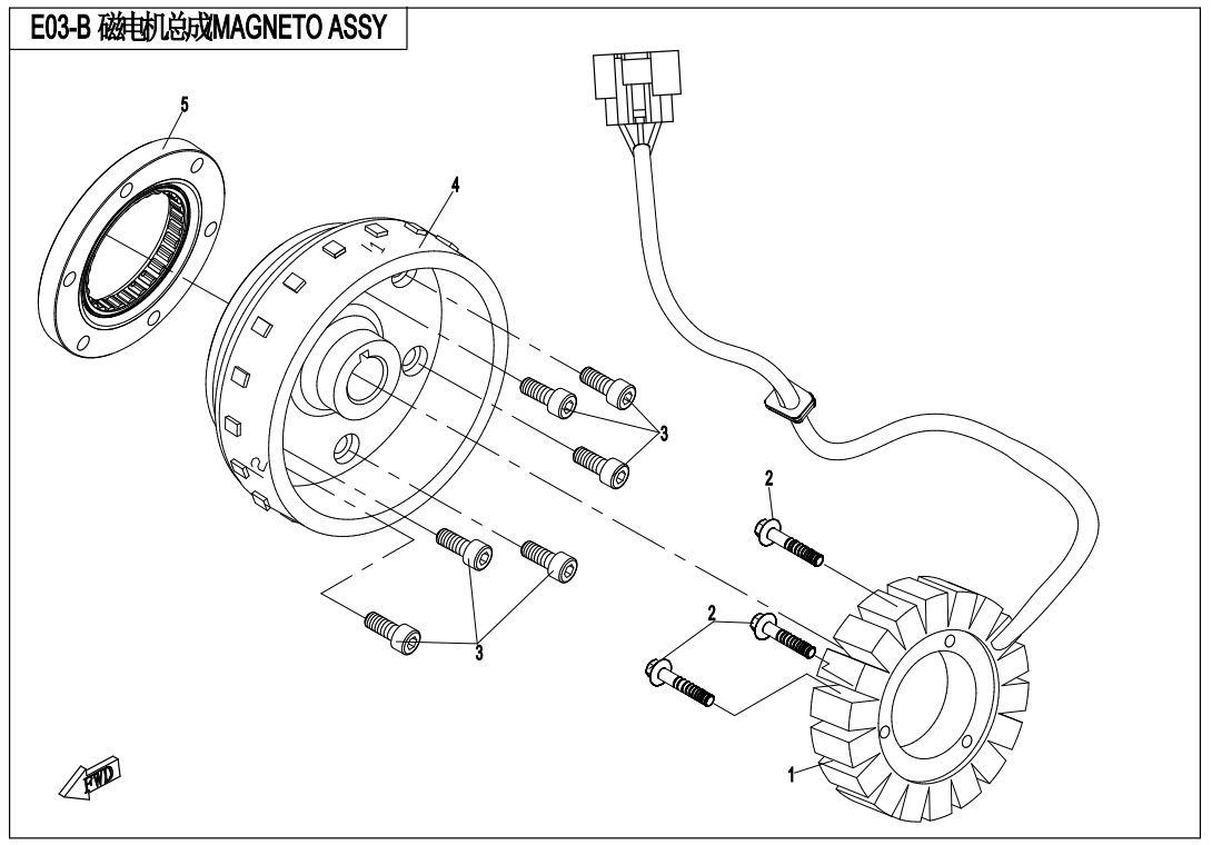 MAGNETO ASSY.(WITH EPS)