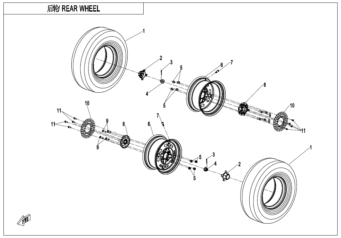 REAR WHEEL(STEEL)