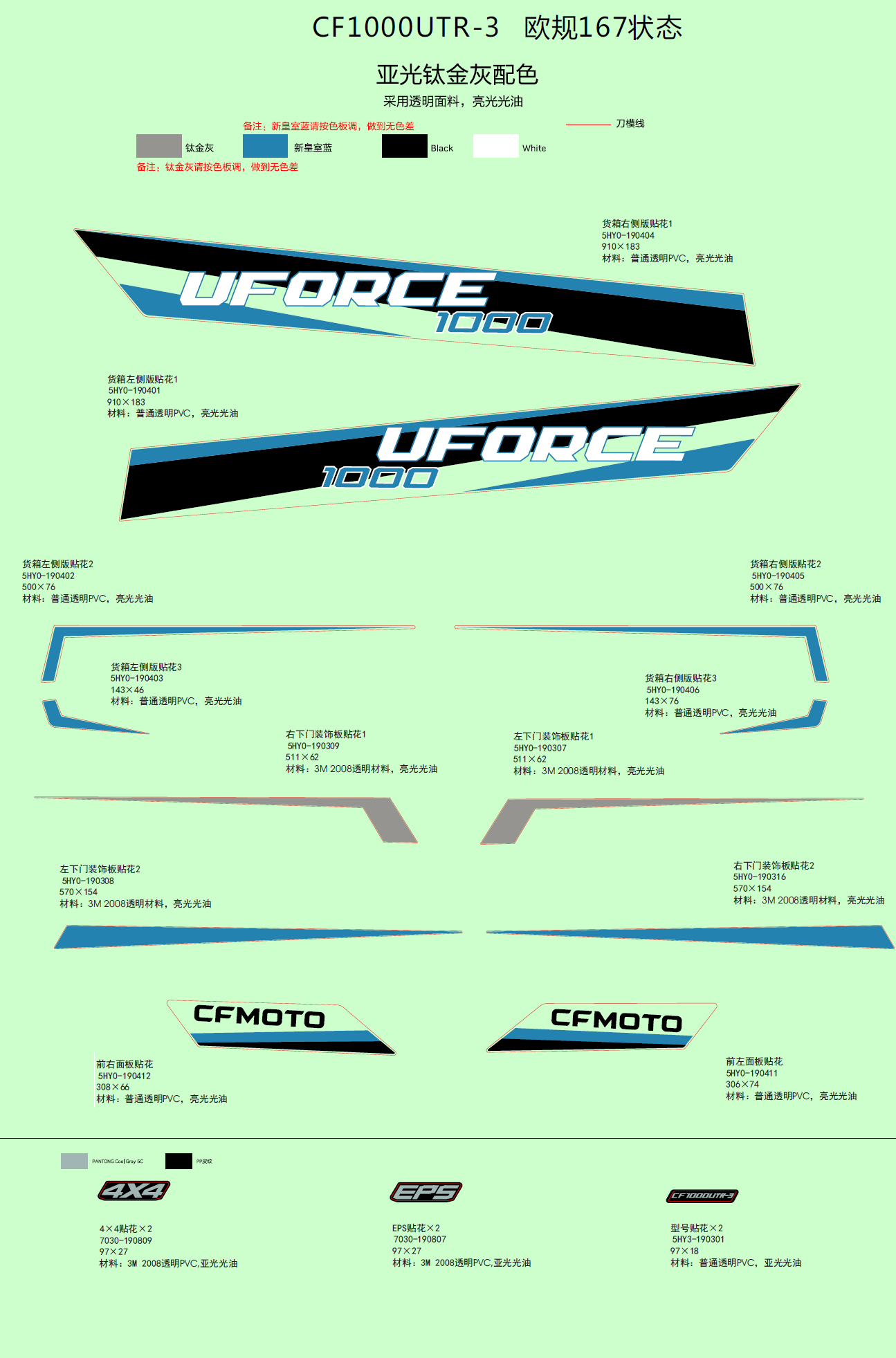 DECAL KITS(2021, MATTE TITANIUM GREY)