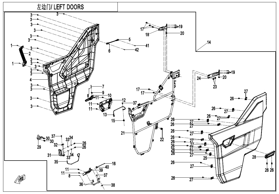LEFT DOORS