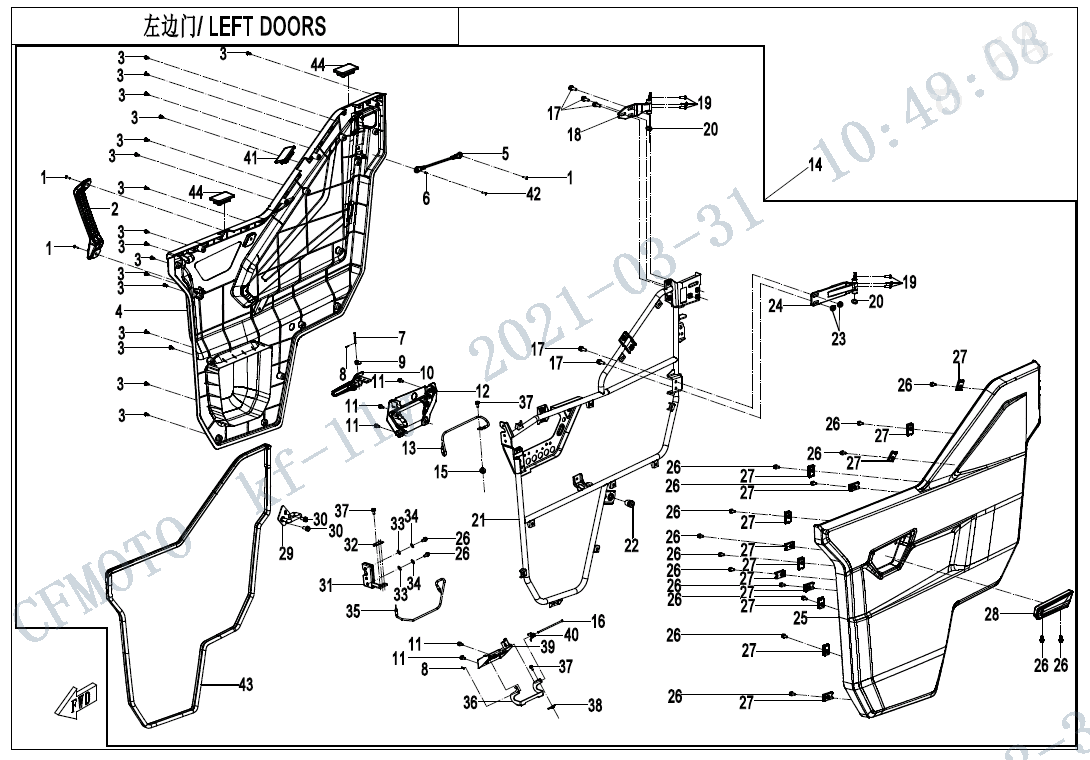 LEFT DOORS