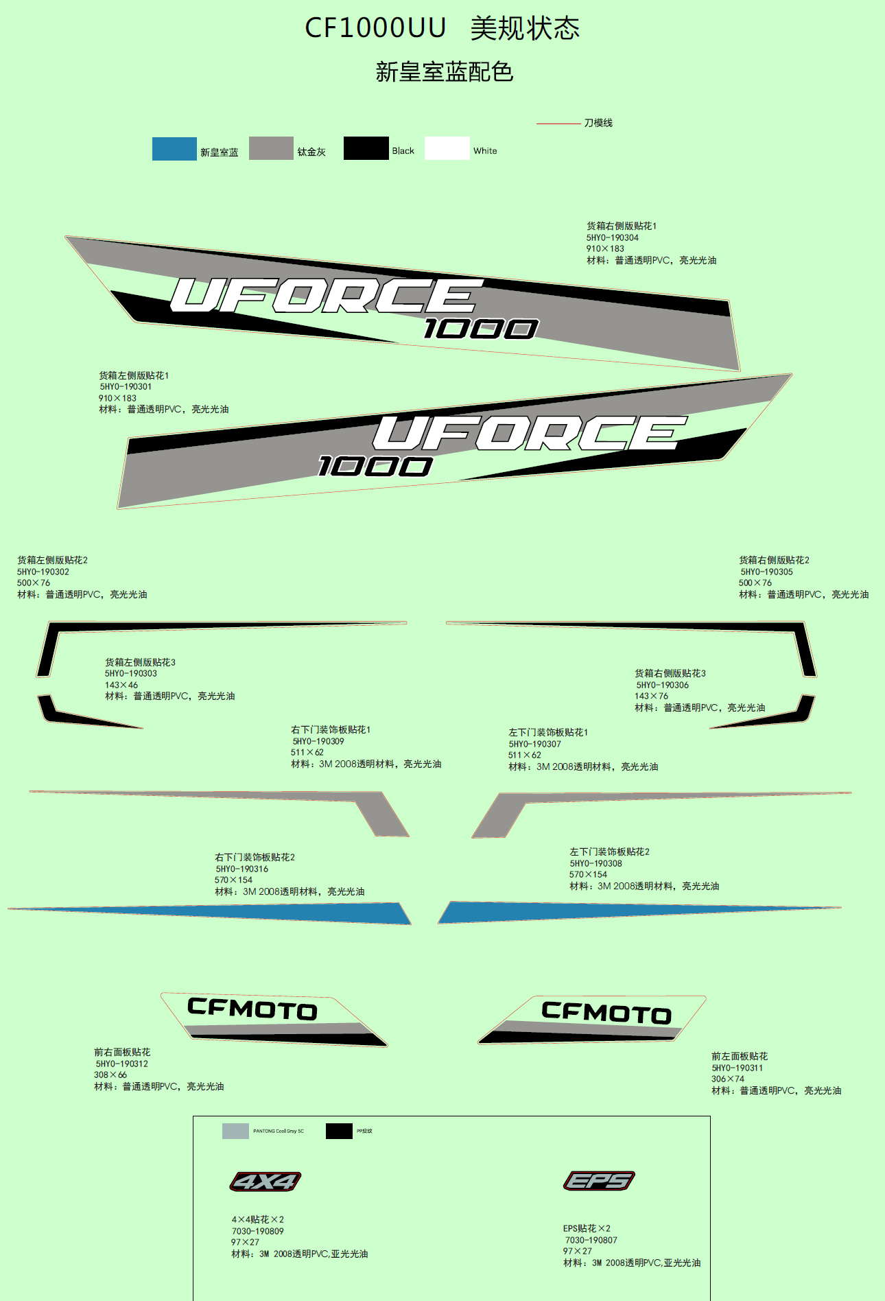DECAL KITS(NA@^2021,NEW ROYAL BLUE)