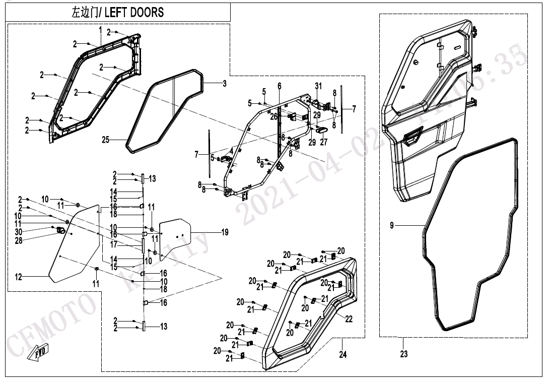 LEFT DOORS