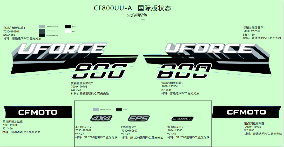DECAL KITS(2021,LAVA ORANGE)