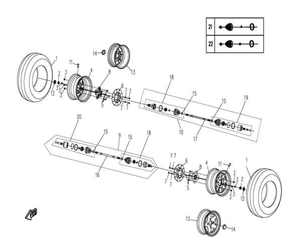 FRONT WHEEL ASSY