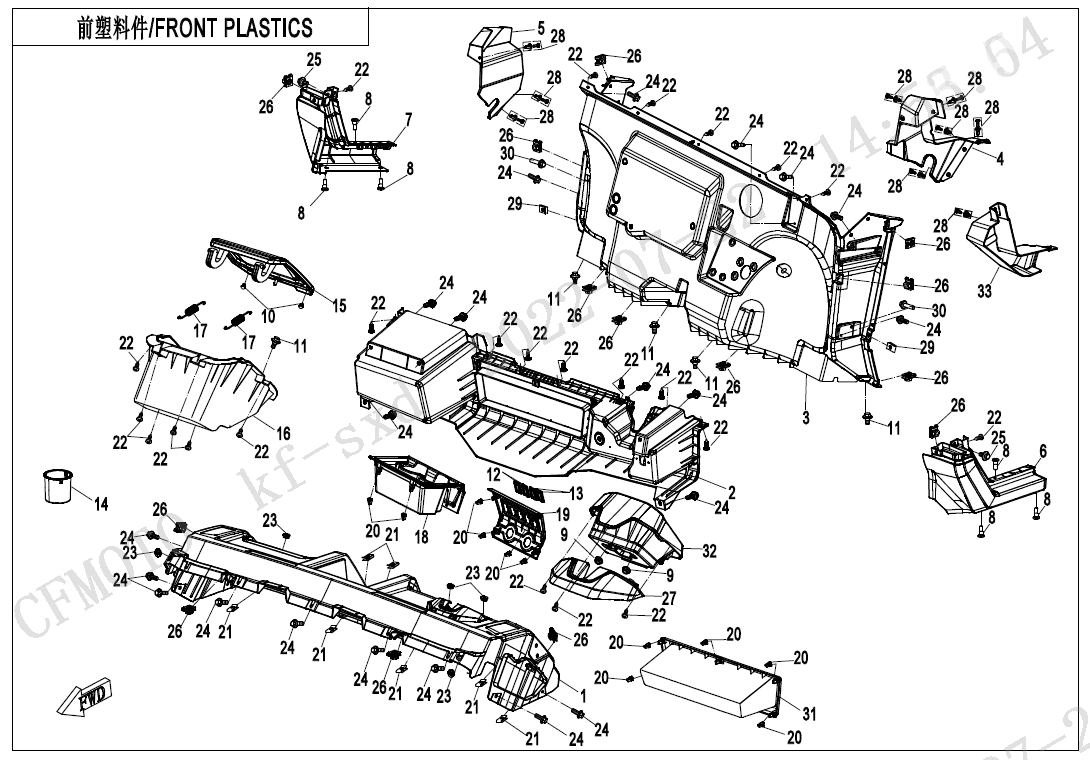 FRONT PLASTICS(FOR TFT)