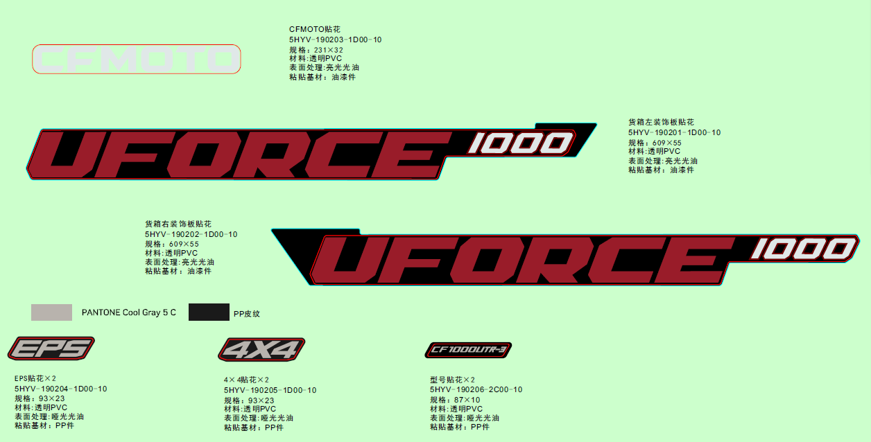DECAL KITS(EU167@^2023,NUBULA BLACK)