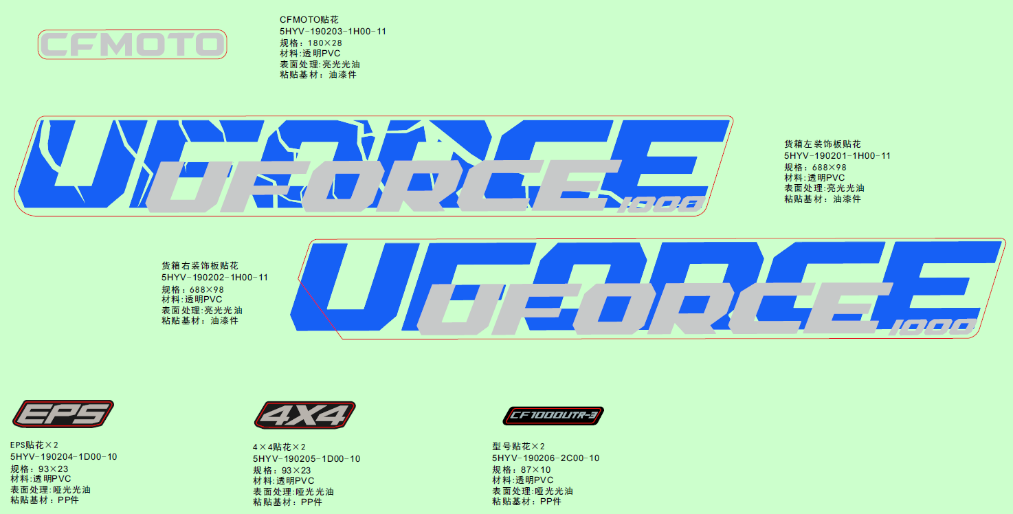 DECAL KITS((EU167,TWILIGHT BLUE)