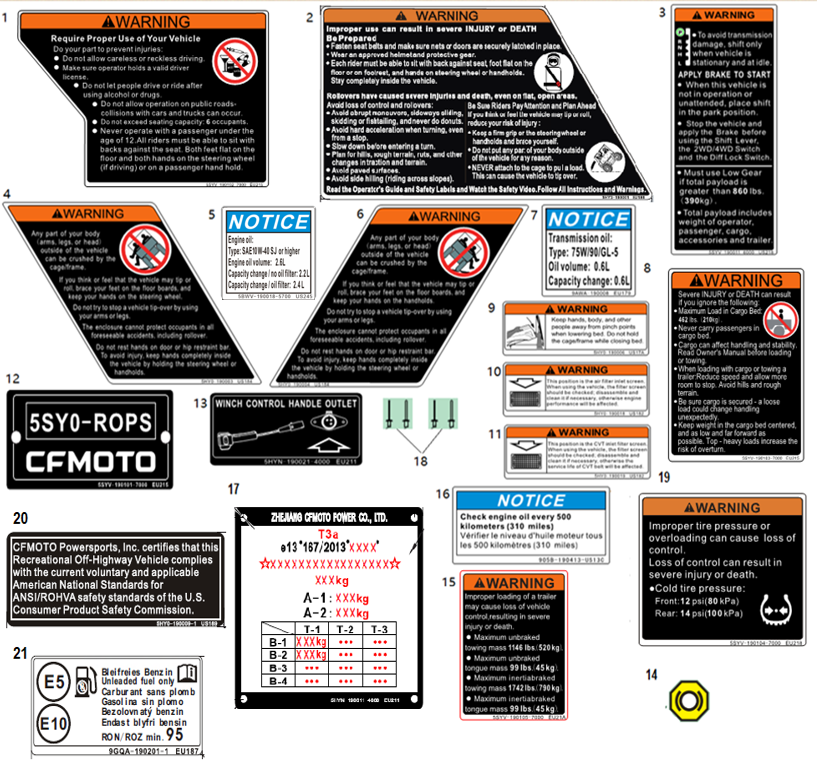 WARNING DECAL