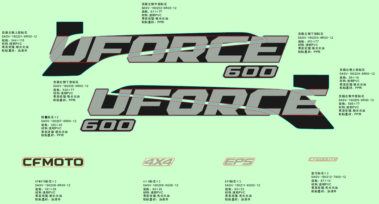 DECAL KITS(TRUE TIMBER CAMO)