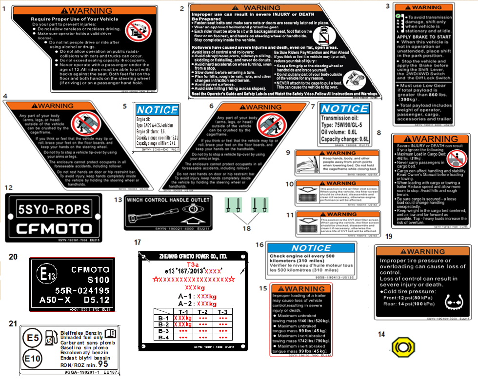 WARNING DECAL
