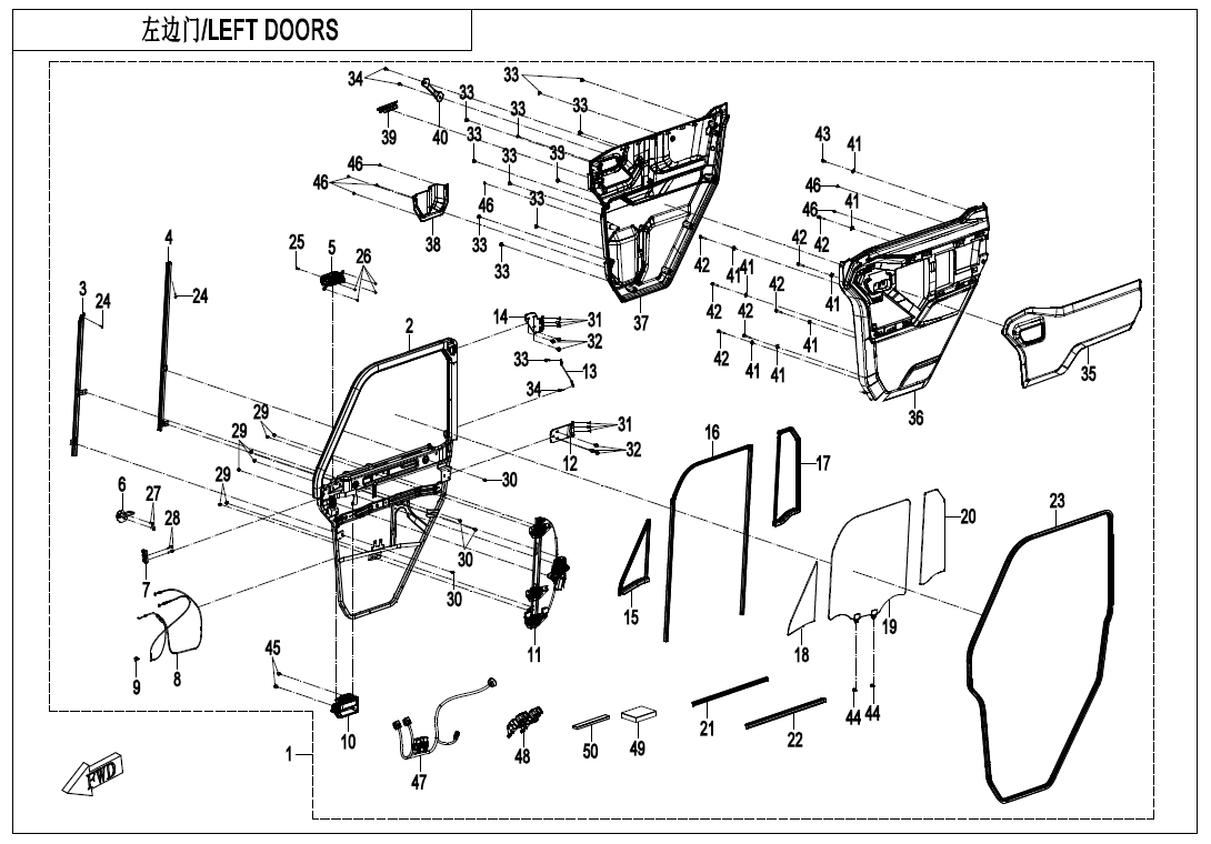 LEFT DOORS