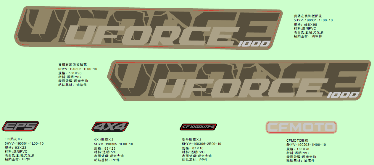 DECAL KITS(EU167,DESERT TAN)