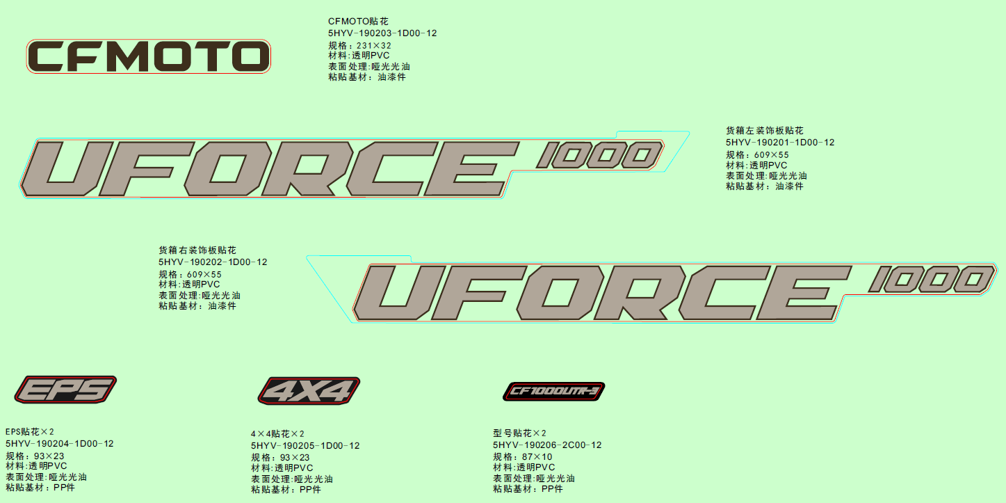 DECAL KITS(EU167,TT KANATI)