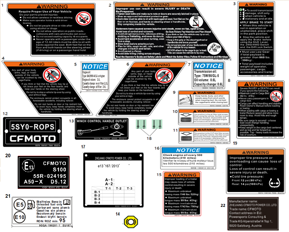 WARNING DECAL