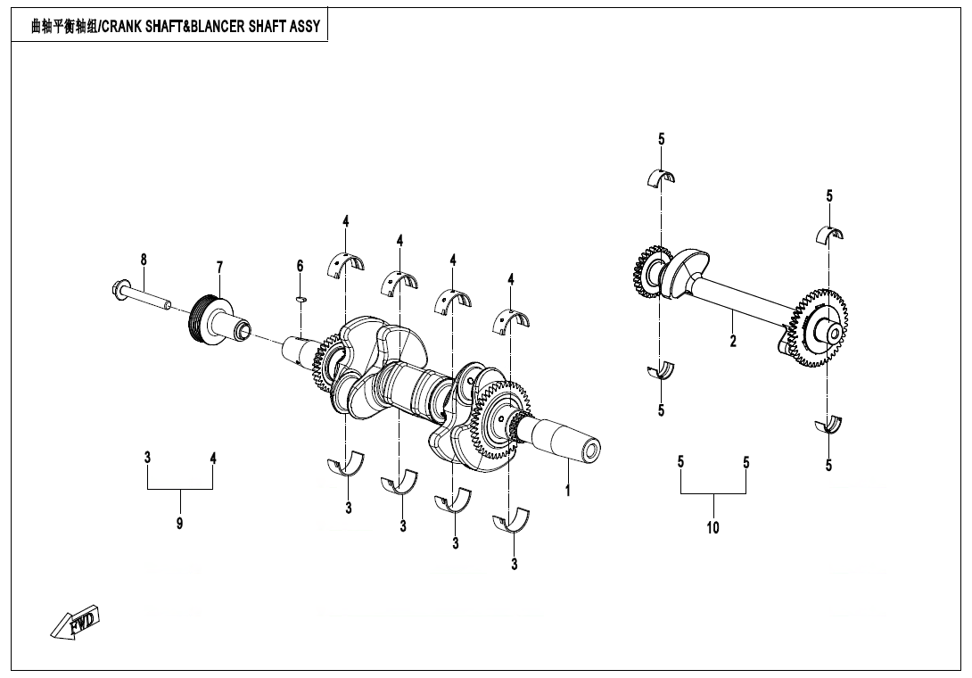 CRANK SHAFT@^BLANCER SHAFT ASSY(HIGHLAND)