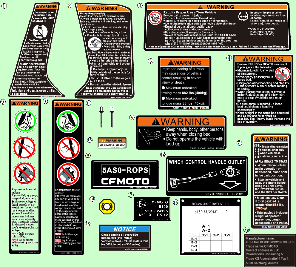 WARNING DECAL