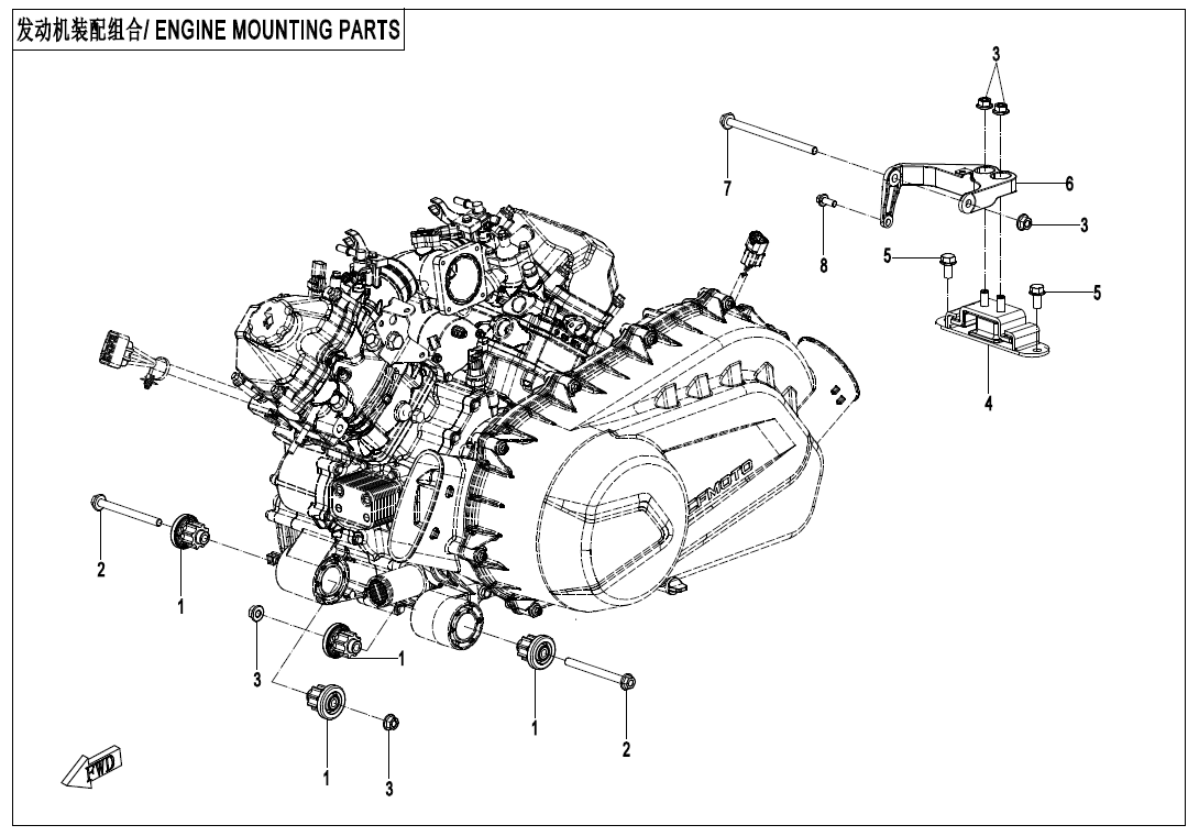 ENGINE MOUNTING PARTS