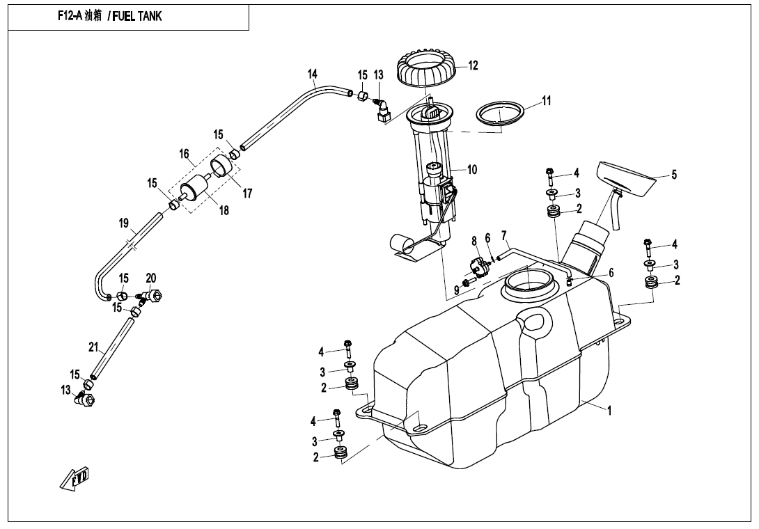 FUEL TANK (PlASTIC)
