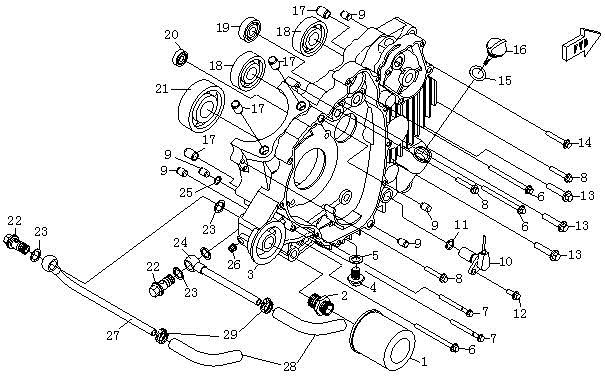 LEFT CRANKCASE