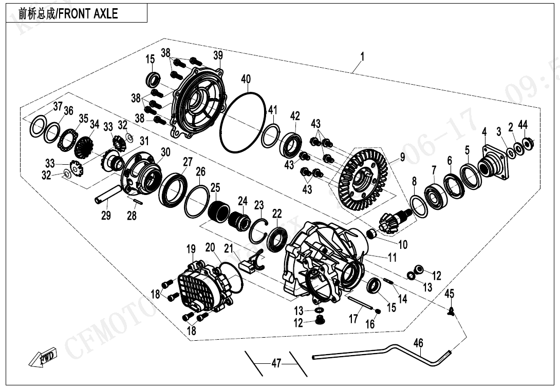 FORNT AXLE