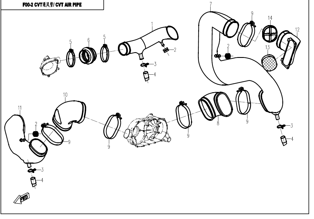 CVT AIR PIPE