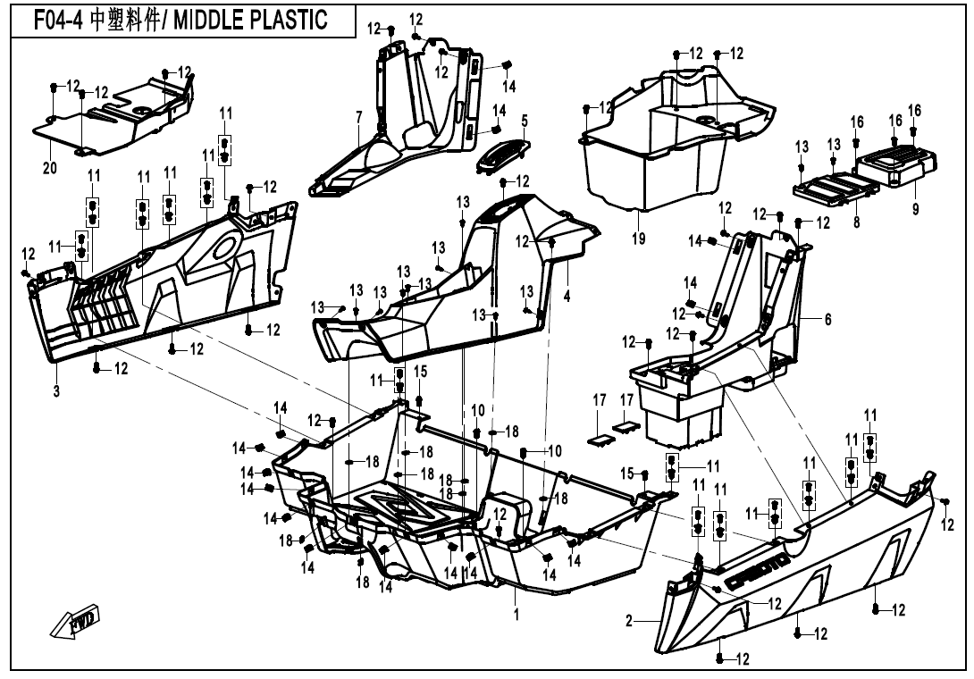 MIDDLE PLASTIC