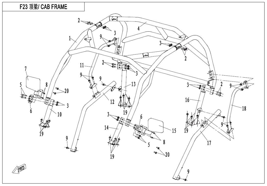 CAB FRAME