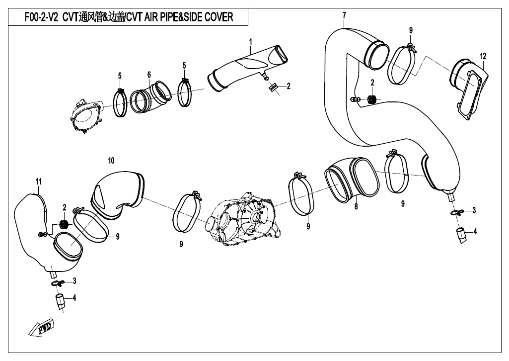 CVT AIR PIPE@^SIDE COVER