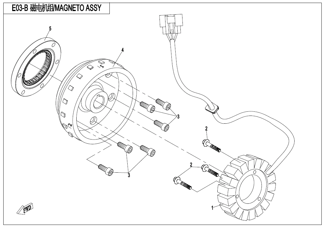 MAGNETO ASSY.(WITH EPS)