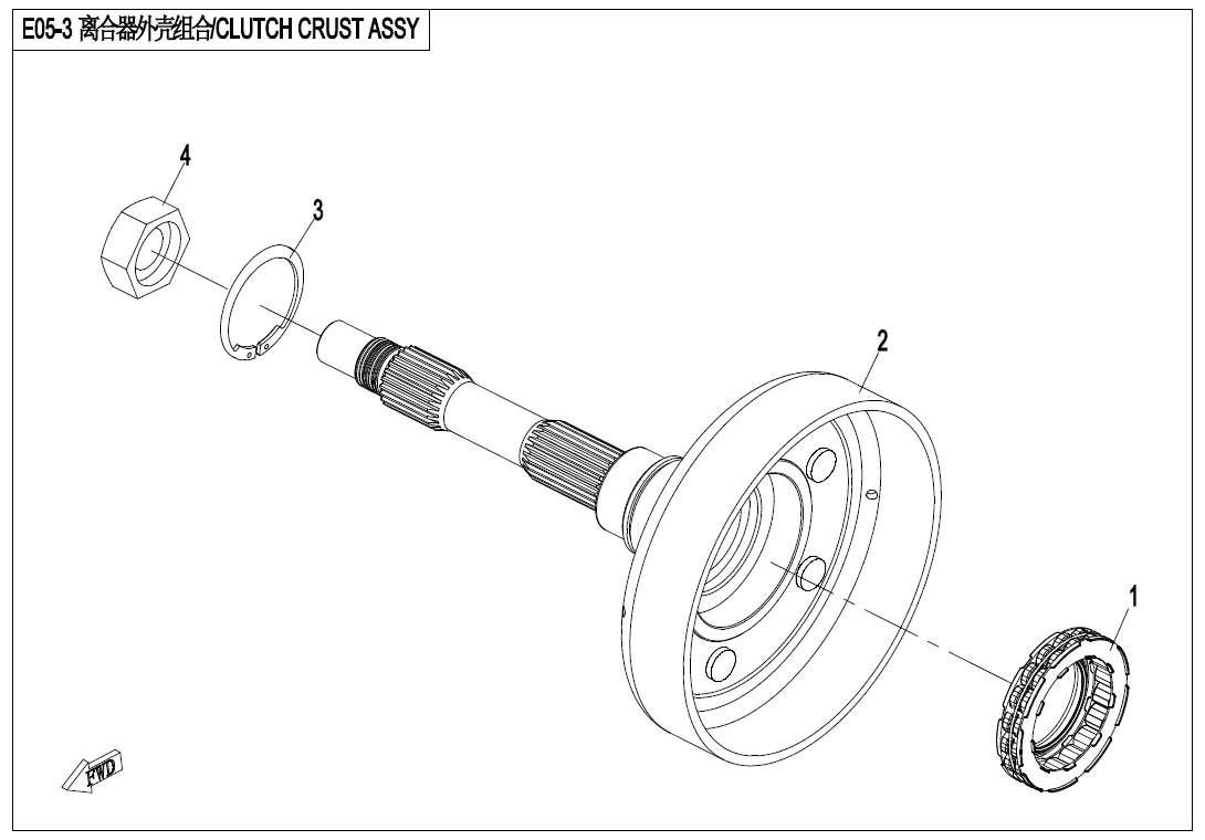 CLUTCH HOUSING ASSY