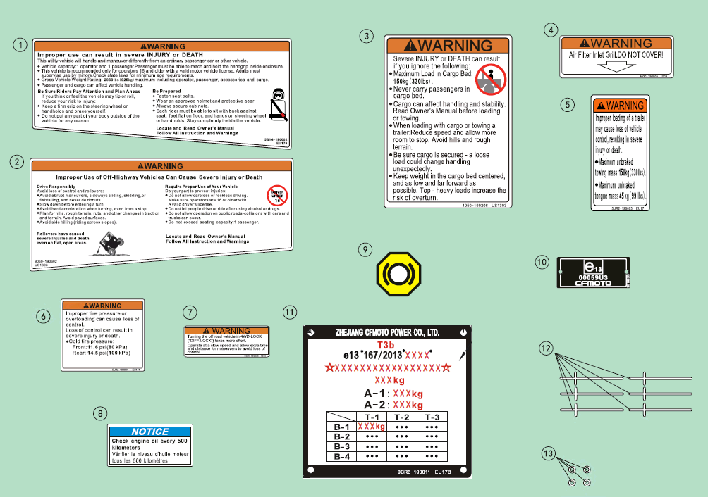 DECAL WARNING