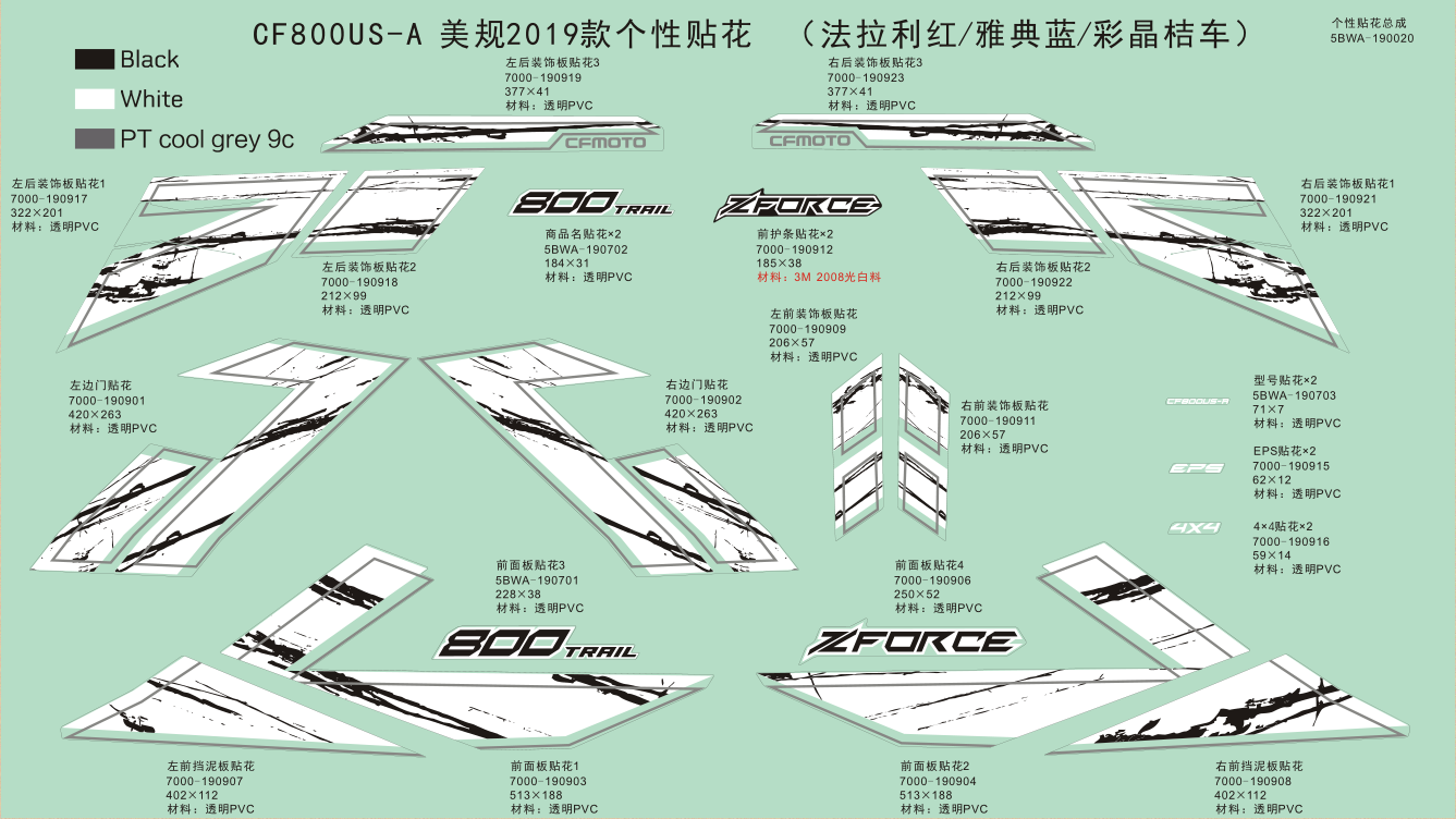 DECAL KITS(USA,2019)