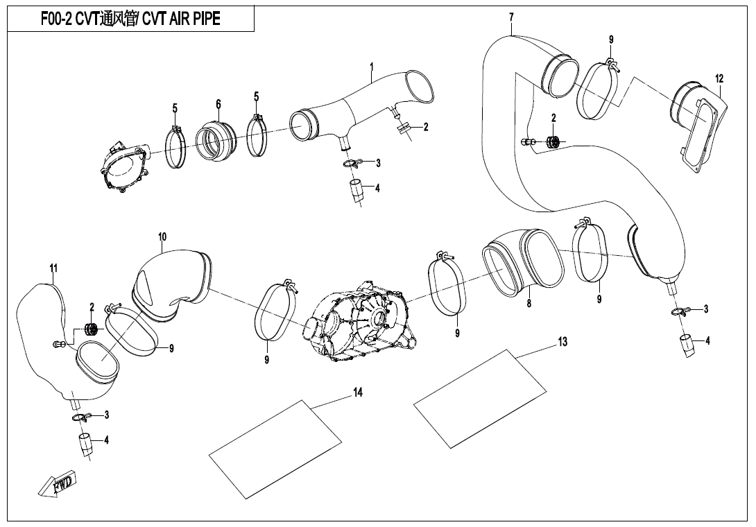 CVT AIR PIPE@^SIDE COVER