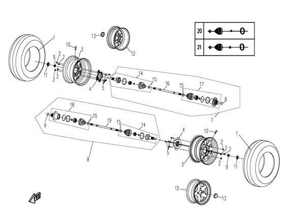 REAR WHEEL ASSY
