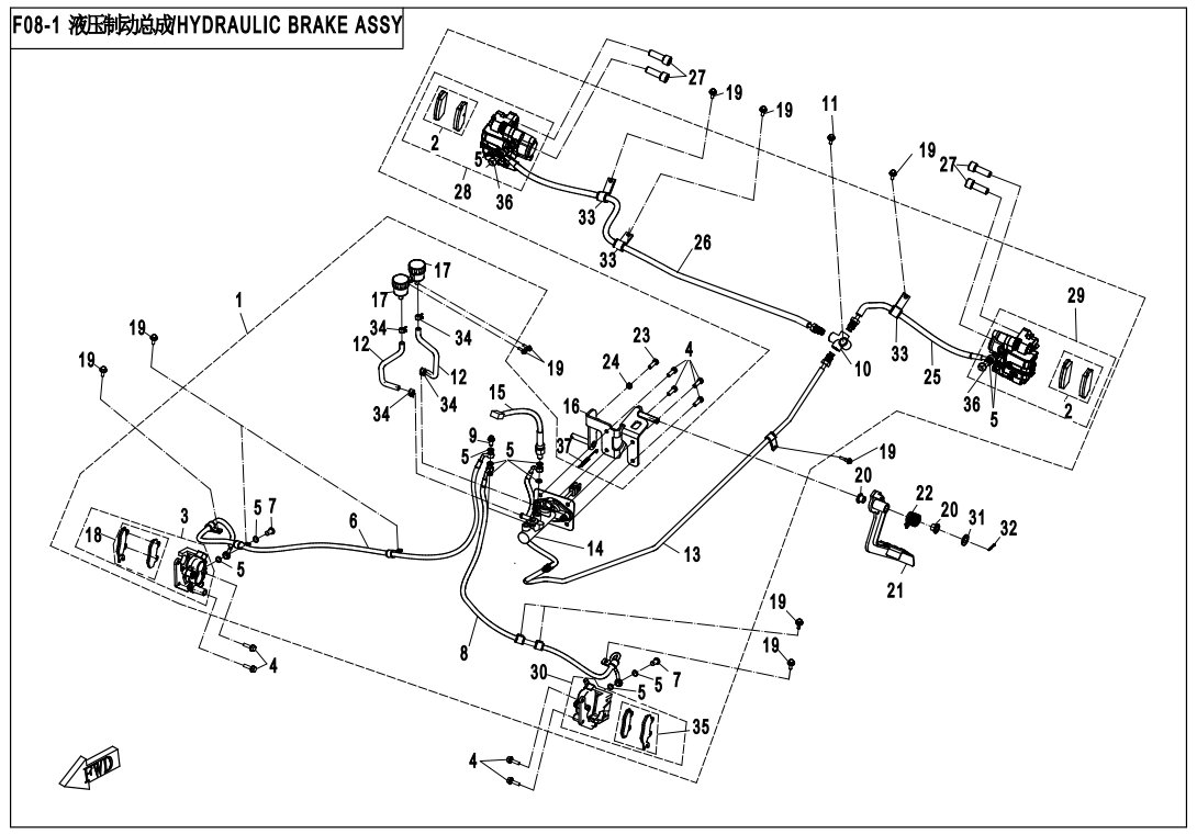 HYDRAULIC BRAKE ASSY(2017)