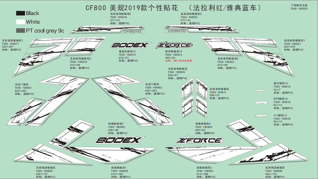 DECAL KITS(USA,2019)