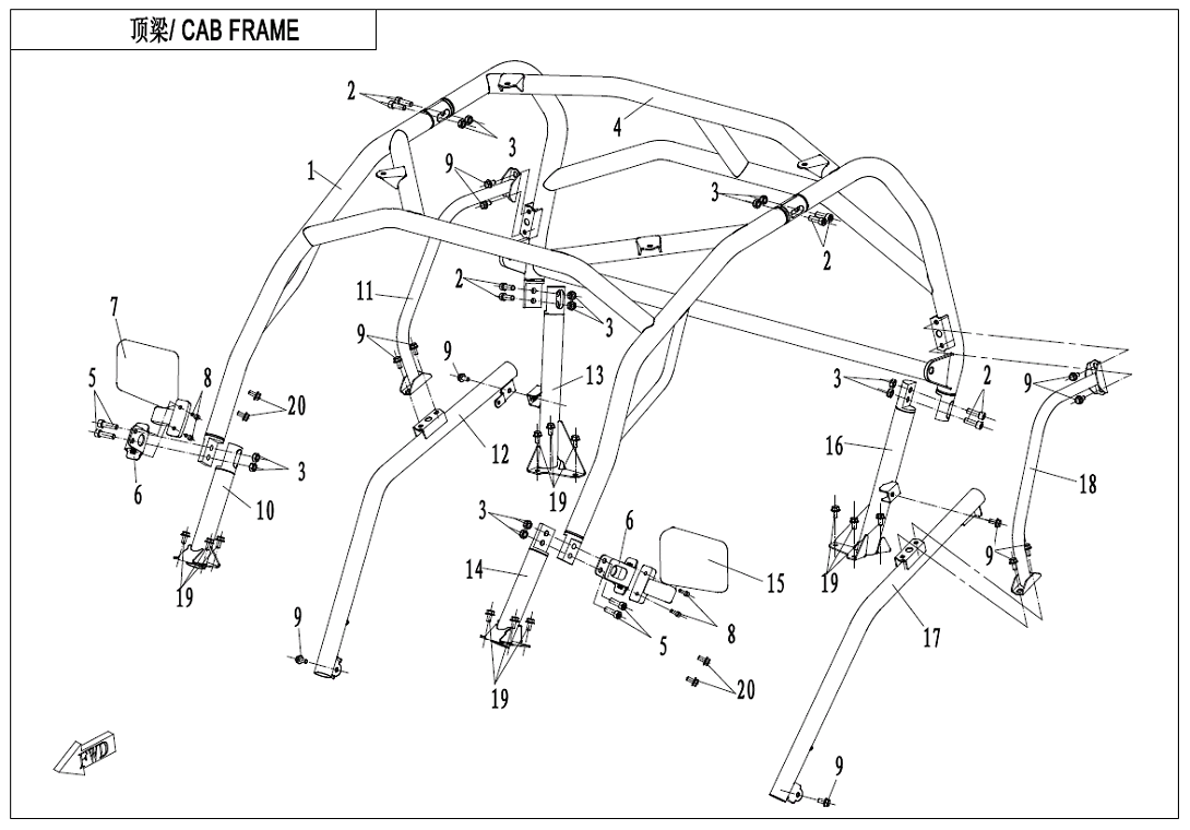 CAB FRAME
