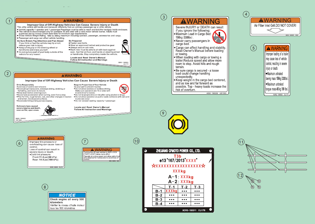 WARNING DECAL