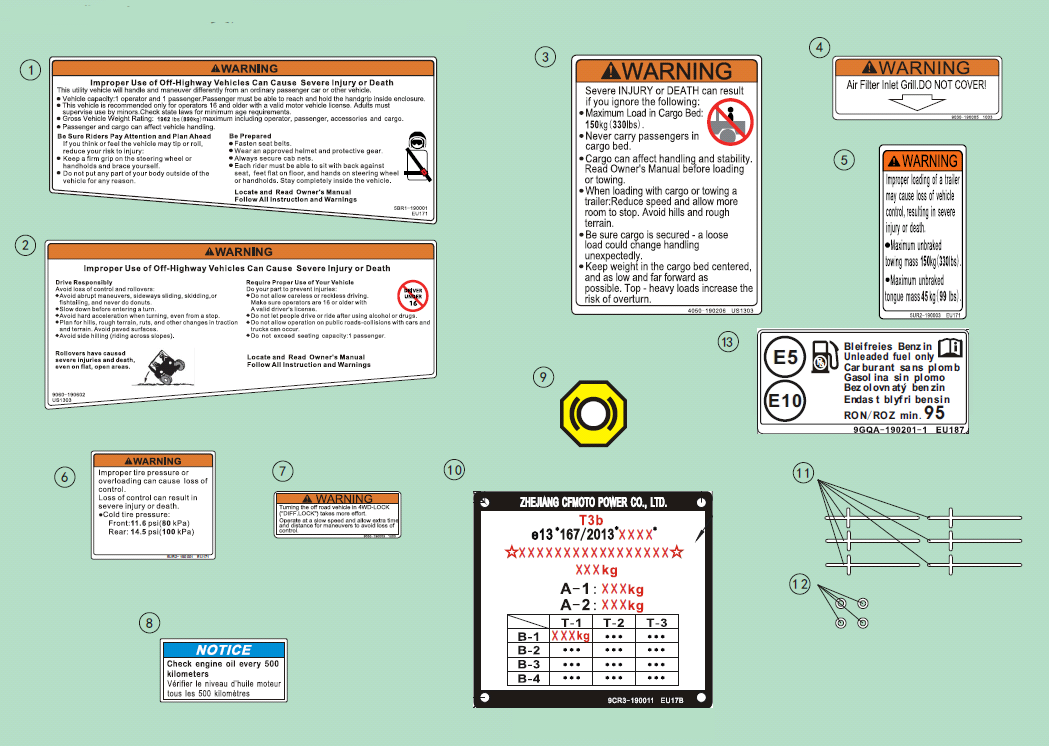 WARNING DECAL