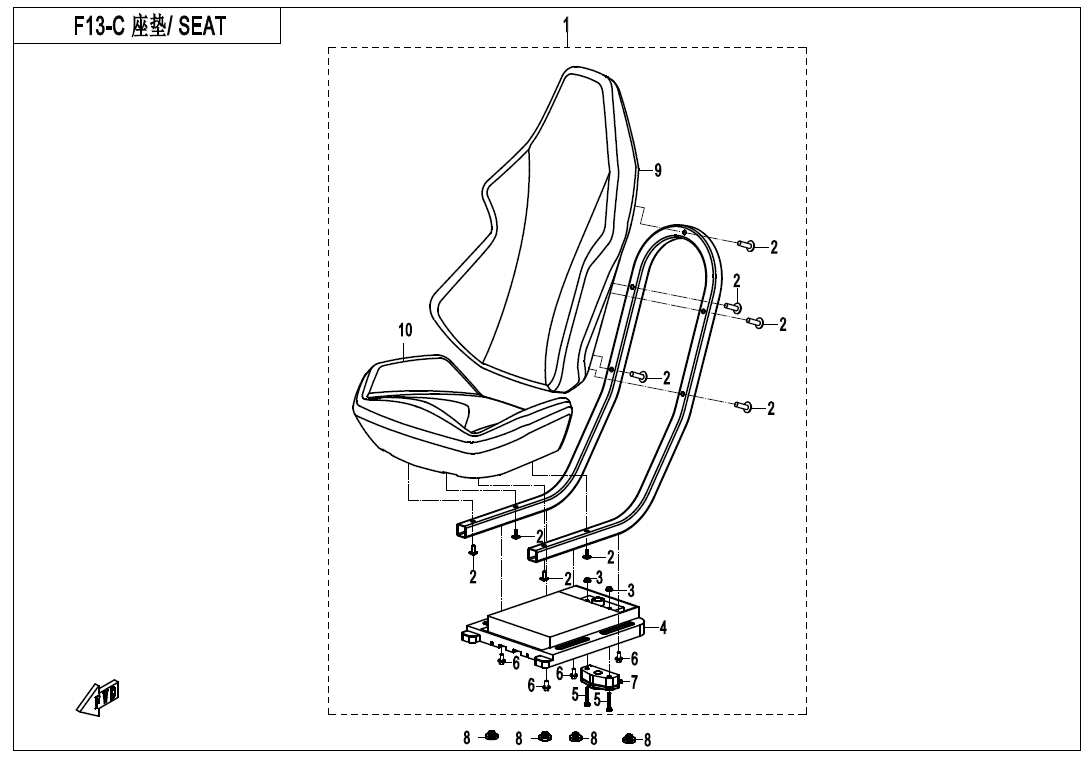 SEAT(BLACK @^ WHITE)