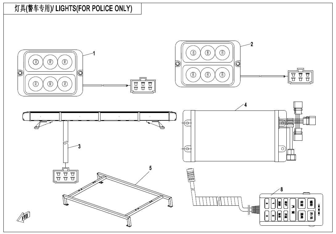 LIGHTS(FOR POLICE ONLY)