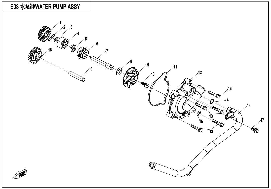WATER PUMP ASSY.