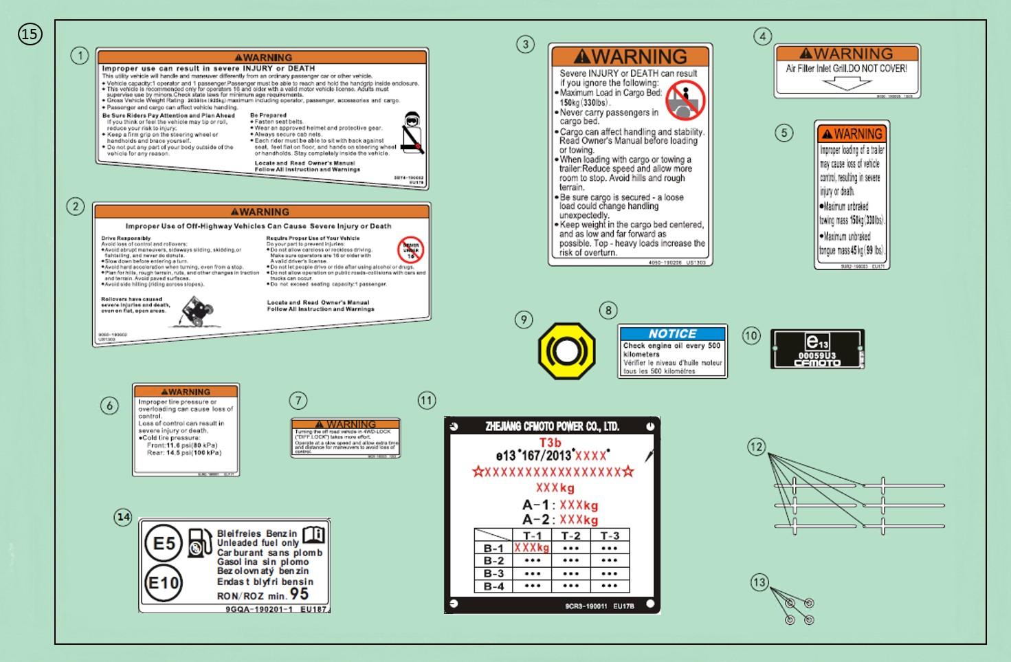 DECAL WARNING