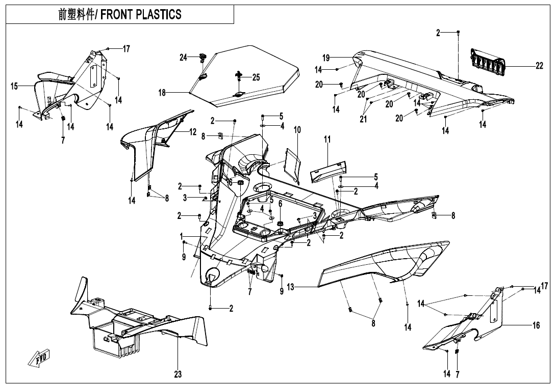 FRONT PLASTIC