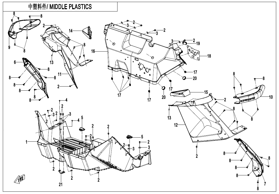 MIDDLE PLASTIC