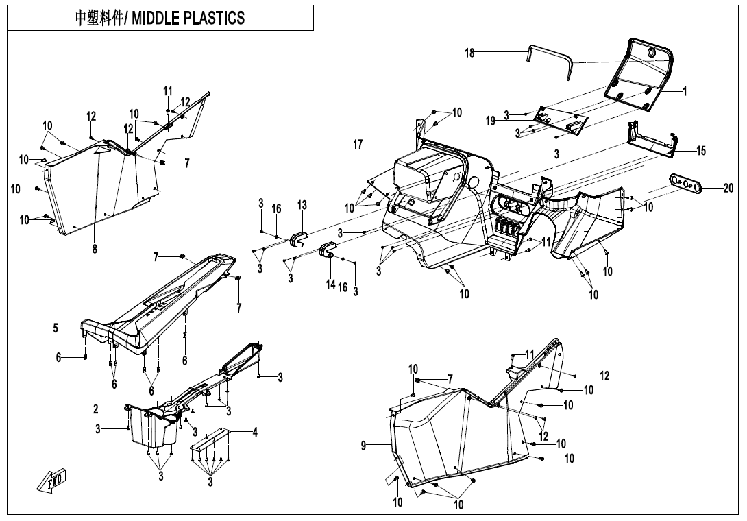 MIDDLE PLASTIC