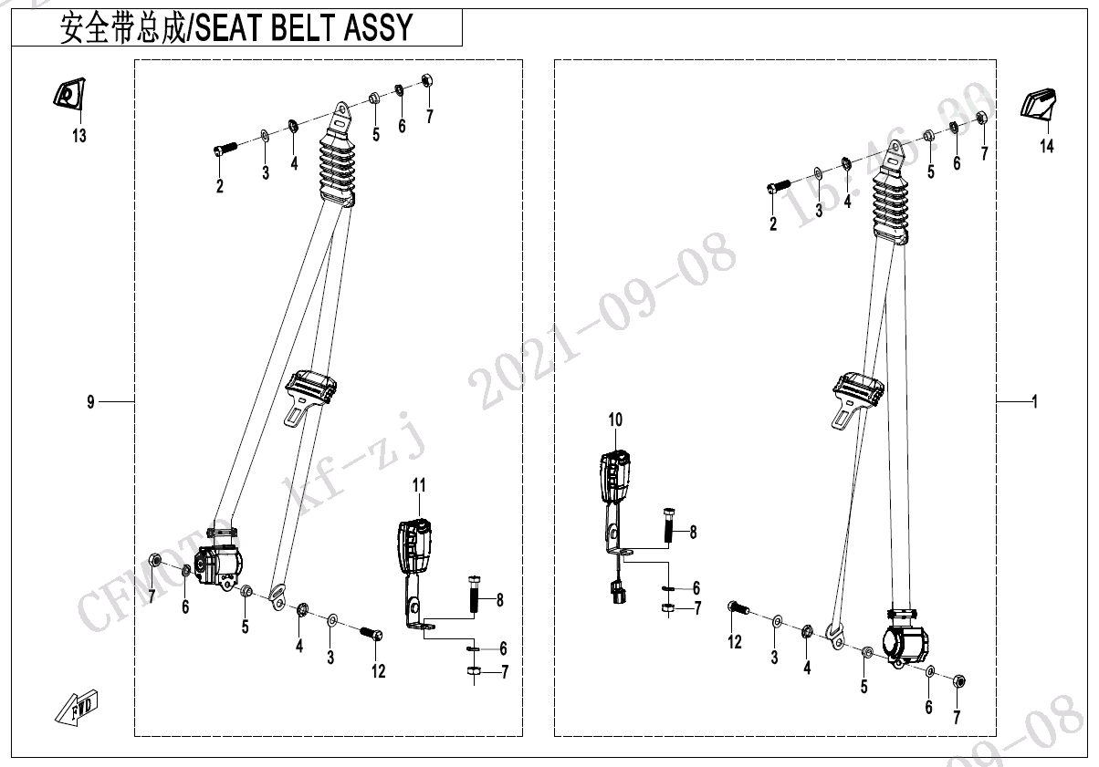 3-POINT SEAT BELT(NA)